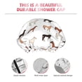 thumbnail image 4 of Classic Cartoon Cute Horse Shower Cap, Reusable Bath Hair Hat for all Hair Lengths Hair Cover with Elastic Band Double Waterproof Layers Bathing Hat, 4 of 5