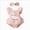 Z113-Red, variant on 0-3 Months Infant Romper Baby Girl Romper Ruffle Sleeveless Jumpsuit Bodysuit Headband Infant Outfit