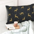 thumbnail image 6 of Disketp Pillow Covers Christmas Deers Pattern Throw Pillow Case Cushion Covers,Cushion For Bedroom,Couch,Home-20"X30", 6 of 9