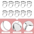 thumbnail image 3 of Miangastore Metal Hoop Silver 10Pcs 0.9In 0.6In, 3 of 8