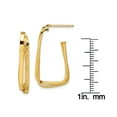 thumbnail image 2 of Primal Gold 14 Karat Yellow Gold Diamond-cut Fancy Post Earrings, 2 of 4