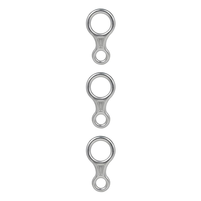 Greeniant Anillo de escalada en roca Descensor de exploración de cuevas en 8 formas para cuerda de 8-13 mm Plata Type1 NO1