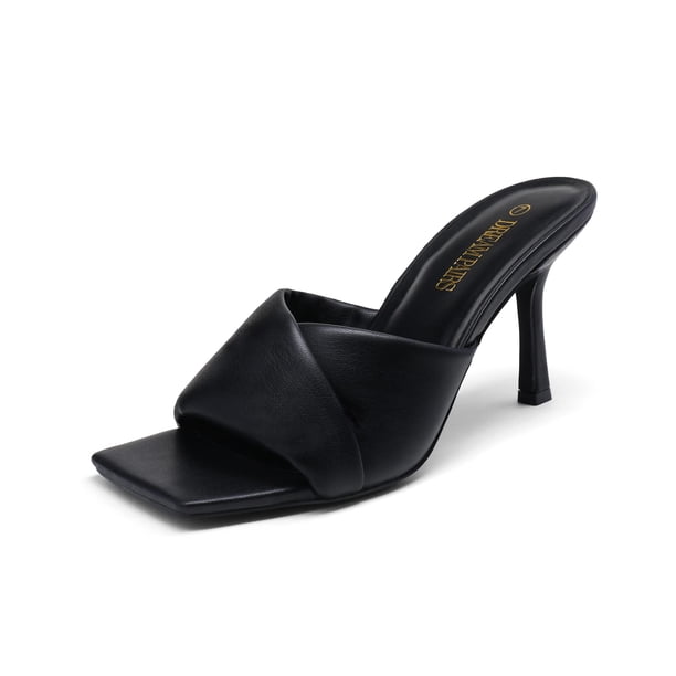 Sandalia DREAM PAIRS SDHS2211W Mujer Tacones Altos 8.5 cm Negro