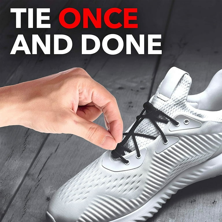 Kiwi No Tie Elastic Shoe Laces for Sneakers Quick Effortless 3 Pairs