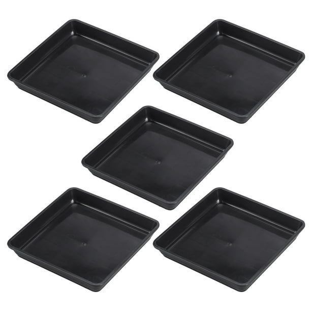 HOMEMAXS 5pcs Stylish Plant Pot Trays Classic Garden Pot Trays Durable