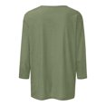 thumbnail image 5 of T-Shirts Décontractés à Col Rond Imprimé Floral Manches 3/4 pour Femmes, Pack de T-Shirts Burnout pour Femmes, Ensemble de T-Shirts d'Entraînement pour Femmes, 5 of 5