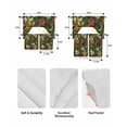thumbnail image 5 of Tropical Botanical Swag Kitchen Curtains Sets for Windows 24 Inch Length, Summer Vintage Flowers Blooms Short Window Curtain Panels Swags Valances and Tiers 3 Piece Set for Cafe/Dining Room, 5 of 5