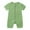 Green, variant on Sngxgn Baby Ribbed Short Sleeve Bodysuit Neck Toddler Romper for All Seasons(Green,18M)