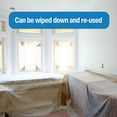 thumbnail image 5 of Living Room Kitchen Disposable Dustproof Transparent Plastic Protective Film Waterproof Dust Cover Masking Film 3X5M, 5 of 8