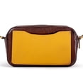 thumbnail image 3 of Bolso de piel Guadalupe Vázquez New York café Con cartera amarilla y herrajes oro viejo, 3 of 3