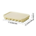 thumbnail image 3 of Tunhigl Silicone Ice Cube Tray with Lid - 22-Cell Leakproof Food-Grade Ice Maker for Home, Ice Cream & Popsicles - Durable, BPA-Free & Odor-Free Beige, 3 of 5