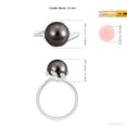 thumbnail image 5 of ANGARA Tahitian Cultured Pearl Olive Leaf Bypass Ring in 14K White Gold for Women | June Birthstone, Birthday, Anniversary, Jewelry Gift for Women | Pearl Ring, 5 of 8