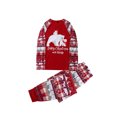 thumbnail image 5 of Family Matching Pajamas Adult Kids Christmas Bear Print  Long Sleeve Tops and Stretch Casual Pants Sleepwear, 5 of 10