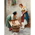 thumbnail image 3 of Eugen von Blaas 15x18 Black Modern Framed Museum Art Print Titled - Sharing the News (1904.), 3 of 5
