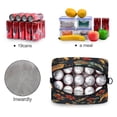 thumbnail image 4 of Lunch Bag Portable Crossbody Meal Bag Cooler Bag Insulated Lunch Bag Food Bag Handheld & Crossbody Design Beautiful Elephants and Flowers, 4 of 6