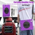 thumbnail image 5 of Dteck Case for iPad Pro 11 inch M4 2024,Heavy Duty Armor Shockproof Kids Case with Rotating Stand & Hand/Shoulder Strap for iPad Pro 11-in. (M4),Purple, 5 of 7