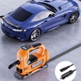 thumbnail image 3 of Tire Inflator Portable Air Compressor 120PSI Electric Portable Tire Pump With Digital Pressure Gauge, Emergency Lighting, For Car, Motorcycle, Bike, Ball, 3 of 4