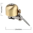 thumbnail image 2 of Masteelf  Outdoor Bike Hammer Bell Practical Horn Bicycle Bells Nice Loud Tone Golden, 2 of 8