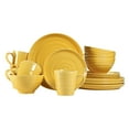 thumbnail image 3 of Woven Paths Farmhouse 16-Piece Dinnerware Set, Yellow, 3 of 7