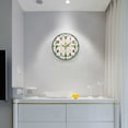 thumbnail image 5 of Yayeee Wall Clock Battery Operated 11.9" Silent Quartz Non-Ticking for Living Room Decor, Retro Yellow Stars, 5 of 8