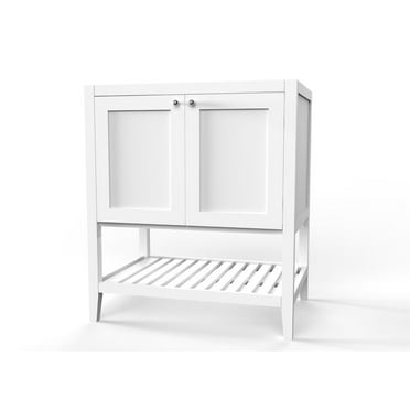 Disar 30" Single Bathroom Vanity Base Only in White
