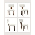 thumbnail image 4 of Yeshouse Juego de sillas de comedor modernas de cuero, con asiento y respaldo acolchados y estructura de madera, ideales para la cocina o el comedor, 4 of 8