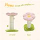 thumbnail image 4 of Poste rascador para gatos con flores árbol para gatos pequeños rascador alto para gatos de interior poste rascador súper grueso diá 5.5 pulgadas cama, 4 of 8