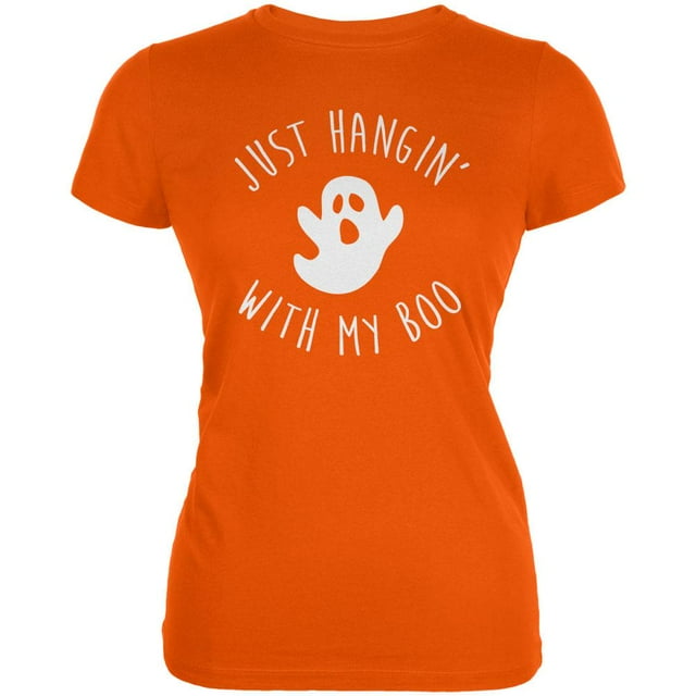 Halloween Just Hangin With My Boo Ghost T-Shirt Doux pour Juniors