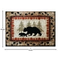 thumbnail image 5 of Masada Rugs Cabin Lodge Area Rug Bear and Cub scene (5 Feet 3 Inch X 7 Feet), 5 of 7