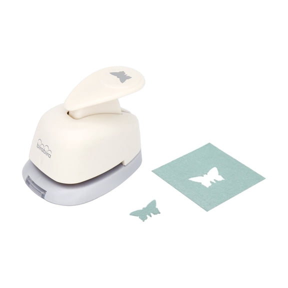Bira Craft 3/8 inch Butterfly 3 Shape Lever Action Craft Punch for Paper Crafting Scrapbooking