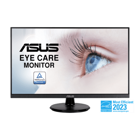 UPC: 0195553130240 | ASUS VA27DQ Eye Care Monitor – 27 inch  FHD (Full HD 1920 x 1080)  IPS  Frameless  75Hz  Adaptive-Sync/FreeSync™  DisplayPort  HDMI  Eye Care  Low Blue Light  Flicker Free  Wall Mountable