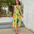 thumbnail image 5 of Lunarable Pineapple Art Sleeveless Dress Women's Summer Suit Dresses for Women 2025 Luxury Party Dress, 5 of 7