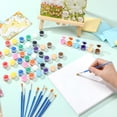 thumbnail image 4 of Set de pintura acrílica Qilery, 1400 unidades, 12 colores con pinceles, 3 ml, 4 of 6