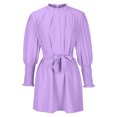 thumbnail image 4 of Vestido informal de manga larga con cuello redondo y manga acampanada con correas sueltas para mujer Fridja  yut1725, 4 of 8
