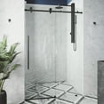 thumbnail image 7 of Vigo Vg6021cl6076 Elan E-Class 76" High X 60" Wide Sliding Frameless Shower Door - Black, 7 of 7