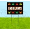 Fiesta Enchiladas (18" x 24") Yard Sign, Includes Metal Step Stake