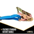 thumbnail image 3 of 1" x 15' Ratchet Strap w/ J-Hook & D-Ring - 2 Pack, 3 of 5