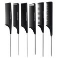 thumbnail image 3 of Peine doble de plástico para teñir el cabello, peine de dientes grandes, peine de cola puntiaguda, peine antiestático, peine para el cabello, material plástico duradero, 3 of 5