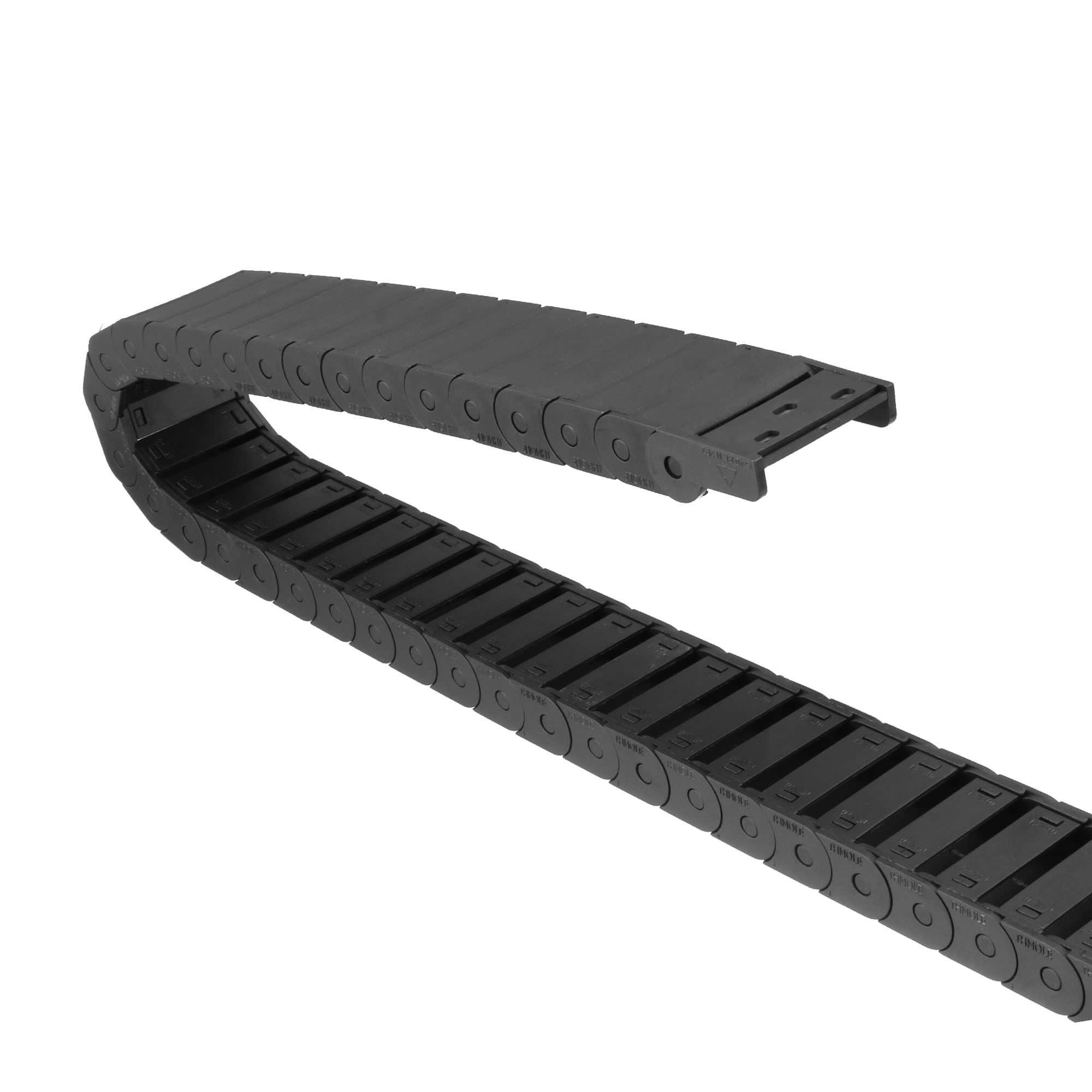 Drag Chain Cable Carrier Semi Enclosed Open Type with End Connectors