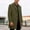 Army Green, variant on Mens Wool Coat Regular Mid Notch Lapel Two Button Outer Coat, Relaxed Silhouette Side Pockets for Business Events Date Nights Black S