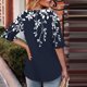 thumbnail image 3 of Blusas de Manga Corta para las Mujeres, Moda Verano Impreso, Blusas de Cuello Redondo, Chaqueta de Manga Corta para las Mujeres, 3 of 8