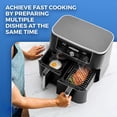 thumbnail image 4 of 2Pcs Air Fryer Rack 304 Stainless Steel Dehydrator Rack With 4 Barbecue Sticks For 8QT Dual Basket Air Fryer, 4 of 8