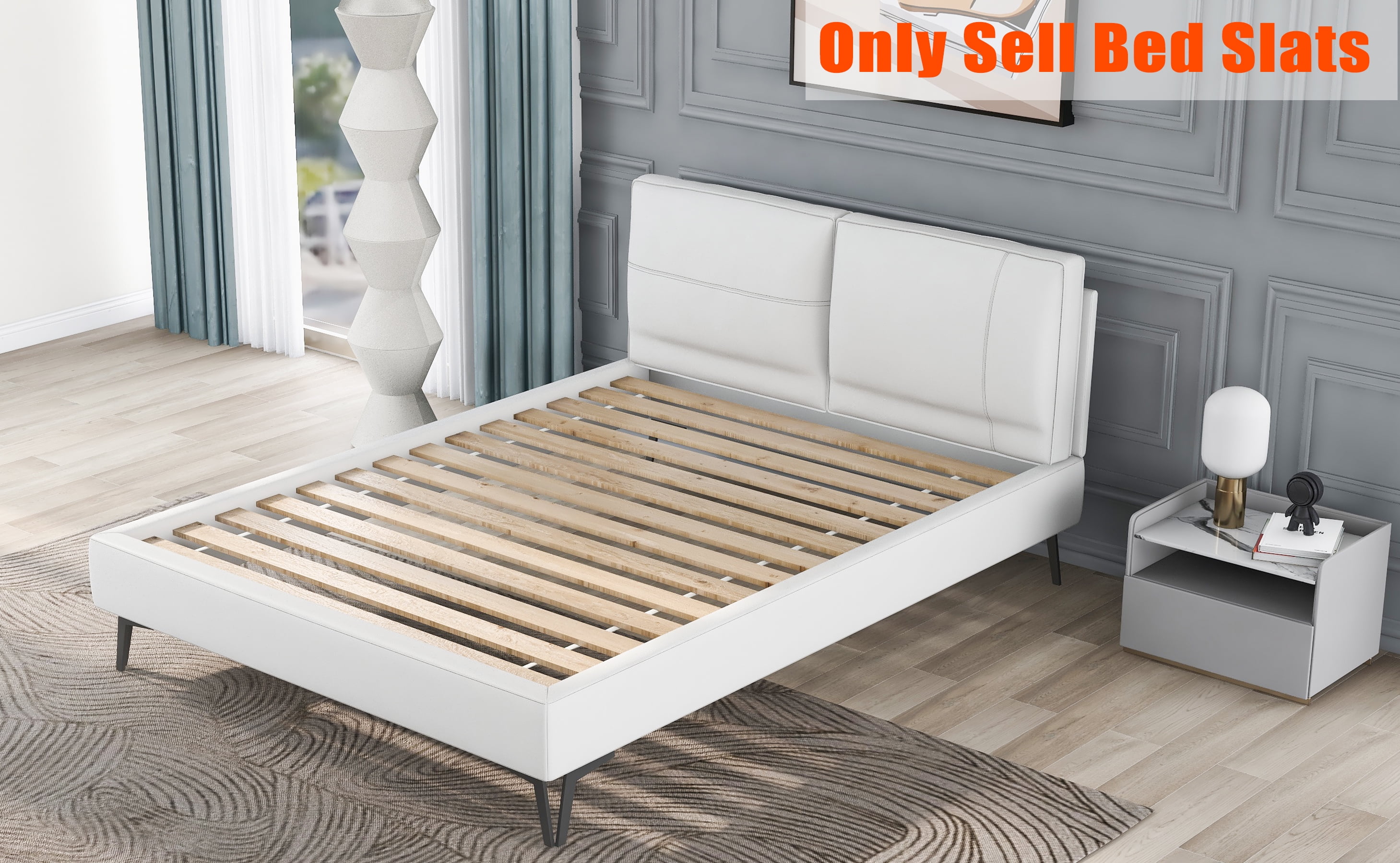 Network slatted bed with straps Brace All Sizes 