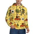 thumbnail image 2 of Naloa Forest Guard Men's Casual Hooded Collar Drawstring Hoodies Pullover Sweatshirts Casual Long Sleeve Shirts-XX-Large, 2 of 7