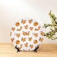 thumbnail image 6 of Sikiie Squirrel Playing Bone China Decorative Plate Personality Ceramic Dinner Plate Crafts Decorative Ceramic Decorative Plate -7in, 6 of 6