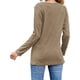 thumbnail image 3 of Blusa Estampado Cuello Redondo Dobladillo Irregular Botón Manga Larga Tops De Moda Para Mujer Albaricoque S, 3 of 5