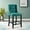 Teal, variant on Baronet Tufted Button Upholstered Fabric Counter StoolLight Gray