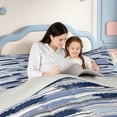 thumbnail image 4 of Erosebridal Geometric Stripes Pattern Full Size Comforter Sets,Modern Striped Bedding Comforter Set,Light Gray Reversible,3pcs,1 Comforter and 2 Pillowcases, 4 of 7