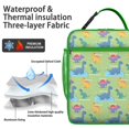thumbnail image 2 of Dino Insulated Lunch Bag Box Women Reusable Lunch Tote Bag with Detachable Handle Lunch Tote Portable Bag School Beach, 2 of 6