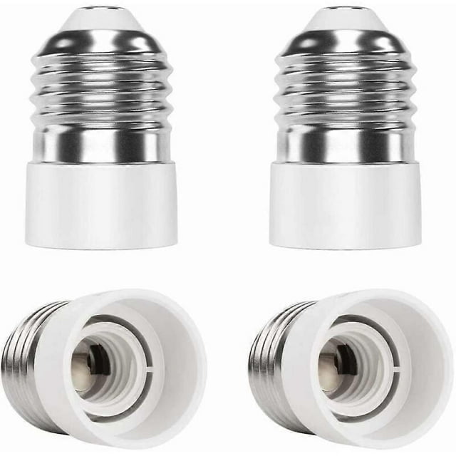 E27 to E14 Socket Adapter 4 Pieces Adapter High Quality Lamp Base Socket Converter for LED Bulbs and Incandescent Bulbs and STOL CFL Bulbs